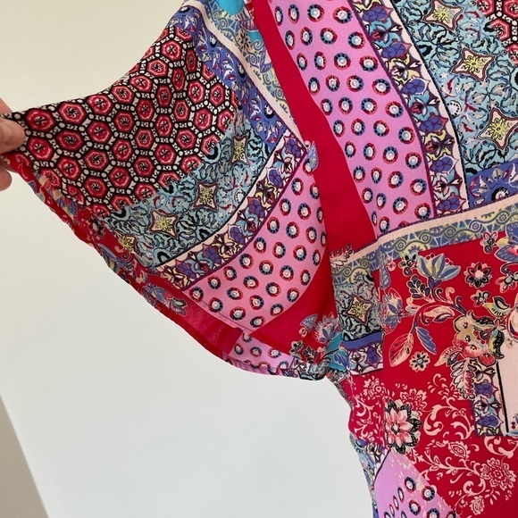 Chico’s mixed print art to wear top in a Chico’s 2 or women’s 12/14 - Picture 11 of 13